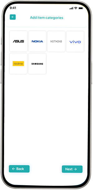 My listings management screen