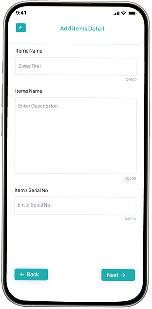 Order tracking screen