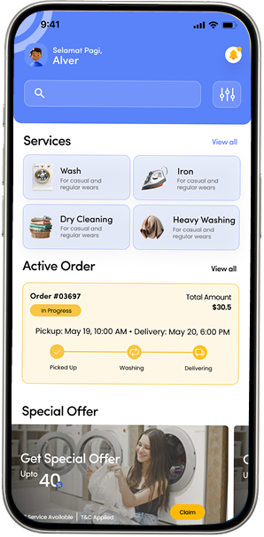 Washly App Screenshot