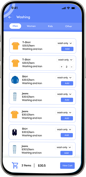 Washly App Screenshot