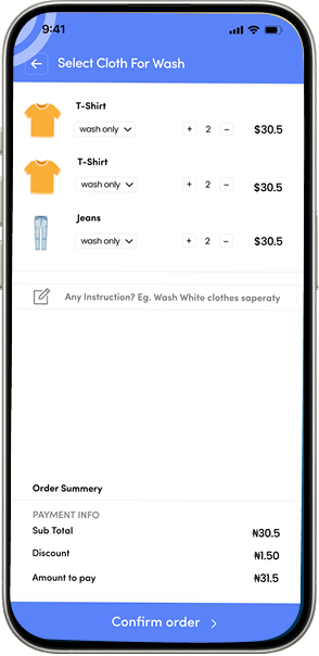 Washly App Screenshot