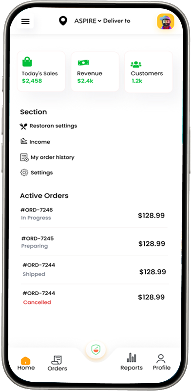 Manage Live Orders